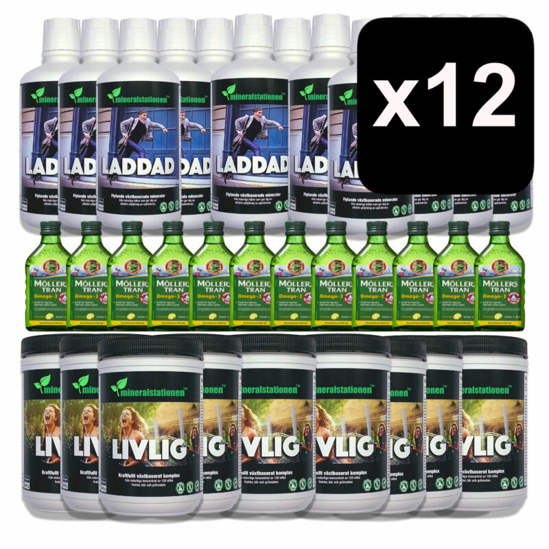 Laddad, Livlig och fettsyror i 12-pack