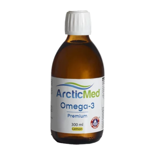 ArcticMed Omega 3 Fish oil, cold-pressed virgin olive oil, antioxidant (natural tocopherols), aroma (organic lemon oil)